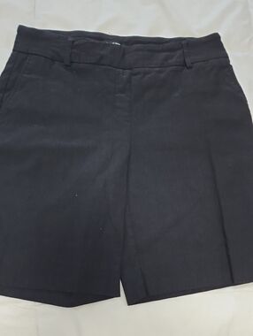 Hilary Radley Black Bermuda Shorts - Clean Front, Stretchy